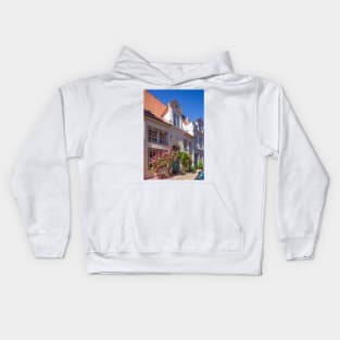 Historical house facades, old town, Lübeck, Schleswig-Holstein, Germany, Europe Kids Hoodie